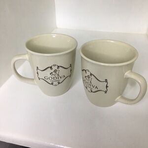 Godiva Chocolatier Mugs Set of 2